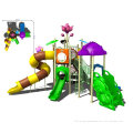 Lldpe Plastic Steel Commercial Kids Outdoor Playground Equipment Slides For Park